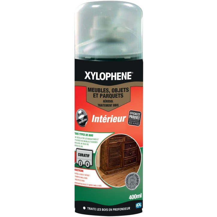 Traitement meubles, objets & parquets - Incolore - Xylophene - 400ml Traitement meubles, objets & parquets - Incolore - Xylophene - 400ml