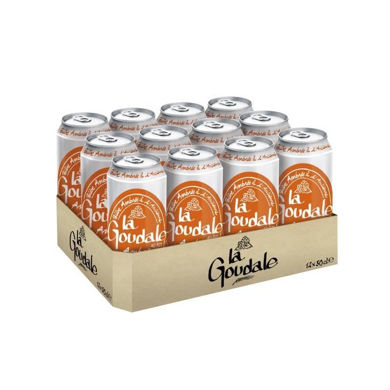 Biere Goudale Ambrée 7°2 - 12 boites de 50cl