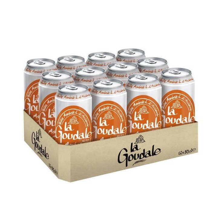 Biere Goudale Ambrée 7°2 - 12 boites de 50cl