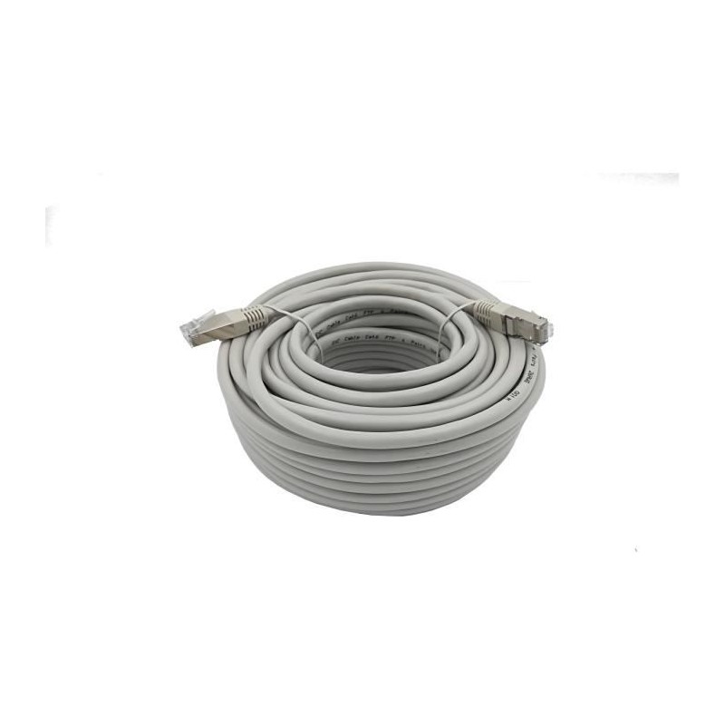 Câble RJ45 - LINEAIRE - PCC6FJ - Cat.6 - Blindé - F/UTP - 20m