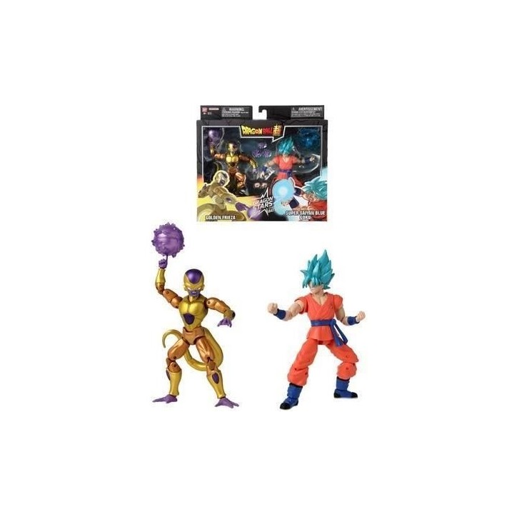 Figurine Dragon Ball Super Dragon Stars 17 cm - Golden Freezer vs Super Saiyan Blue Goku - BANDAI