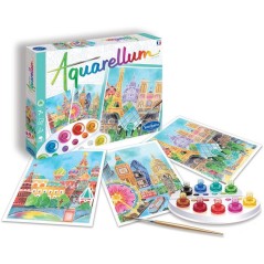 Peinture aquerelle - SENTOSPHERE - Aquarellum - Capitales - 9 couleurs