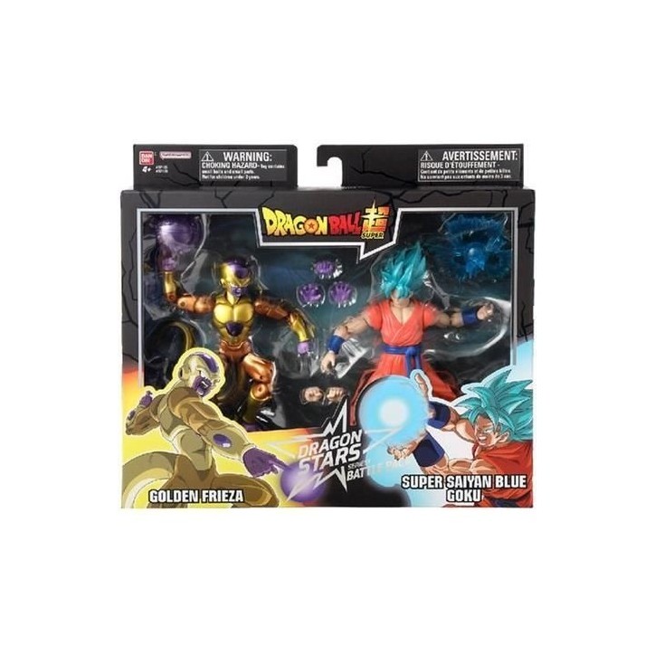 Figurine Dragon Ball Super Dragon Stars 17 cm - Golden Freezer vs Super Saiyan Blue Goku - BANDAI