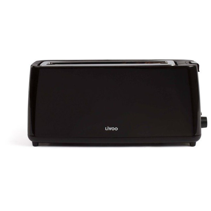 Grille-pain fente longue - LIVOO - DOD168N - 900 W - Thermostat réglable : 7 niveaux - Noir Grille-pain fente longue - LIVOO - DOD168N - 900 W - Thermostat réglable : 7 niveaux - Noir