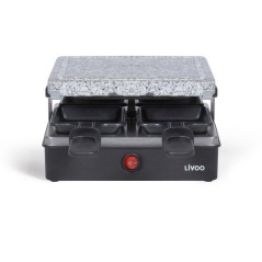 Appareil a raclette - LIVOO - DOC242 - 4 personnes - 600 W - Plateau amobible en granit