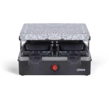 Appareil a raclette - LIVOO - DOC242 - 4 personnes - 600 W - Plateau amobible en granit