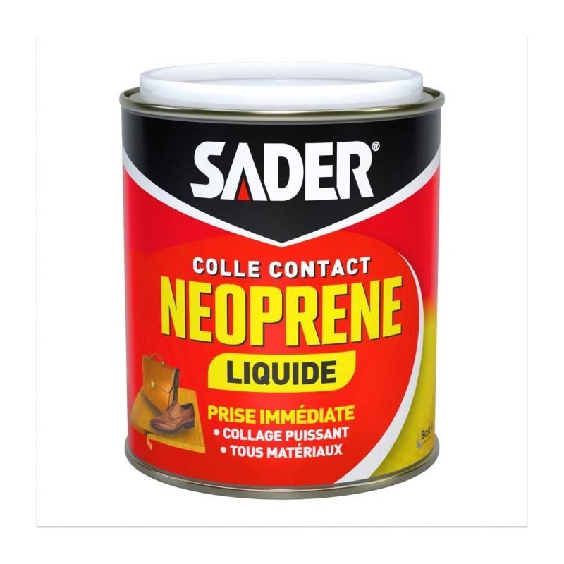 Colle contact néoprene liquide extra forte - SADER - Tous matériaux