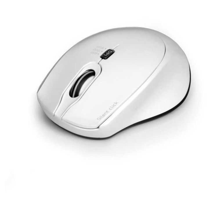 Souris optique sans fil - PORT DESIGNS - PORT Connect SILENT - 2.4 GHz - USB / USB-C - Blanc
