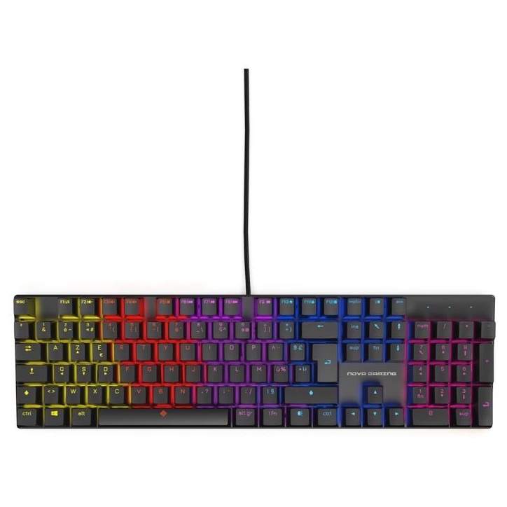 Clavier gamer - Mécanique - Nova Gaming - Hercule - Filaire - LED RGB Clavier gamer - Mécanique - Nova Gaming - Hercule - Filaire - LED RGB