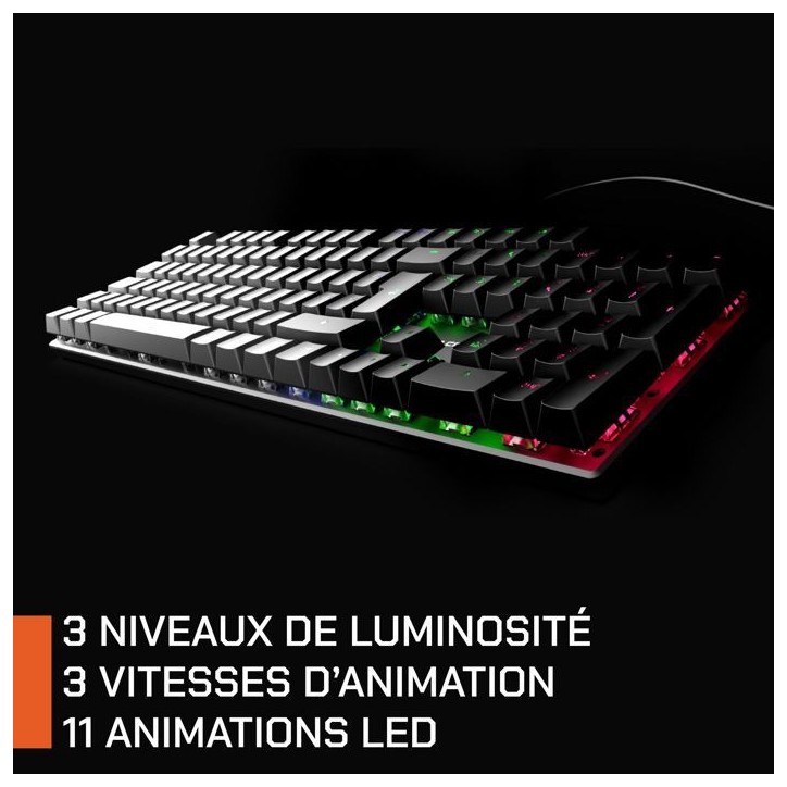 Clavier gamer - Mécanique - Nova Gaming - Hercule - Filaire - LED RGB Clavier gamer - Mécanique - Nova Gaming - Hercule - Filaire - LED RGB