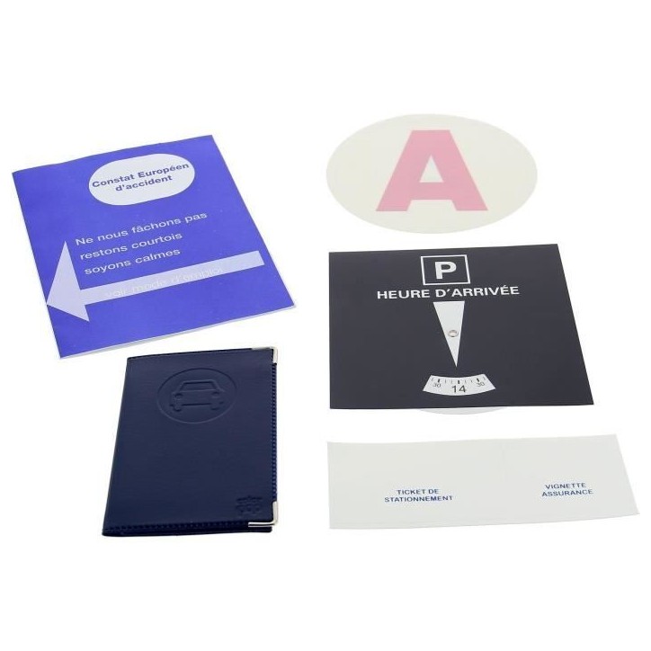 Kit complet pour jeune conducteur - COLOR POP - 550044 - 5 pieces Kit complet pour jeune conducteur - COLOR POP - 550044 - 5 pieces
