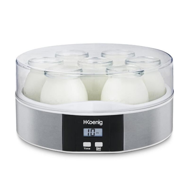 Yaourtiere HKoeNIG - ELY70 - Capacité 7 pots de 160ml - Programmable