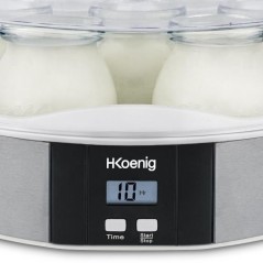 Yaourtiere HKoeNIG - ELY70 - Capacité 7 pots de 160ml - Programmable