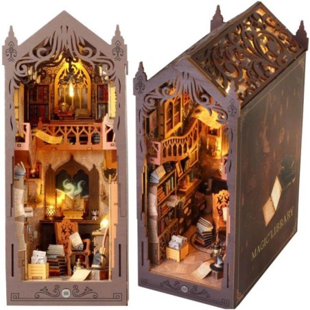 Book Nook - Kit DIY a construire Maquette 3D Serre Livre - Librairie M