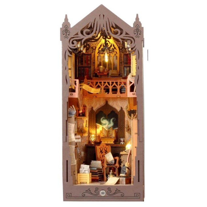 Book Nook - Kit DIY a construire Maquette 3D Serre Livre - Librairie Magique Creanook - 11 x 18 x 26 cm Book Nook - Kit DIY a construire Maquette 3D Serre Livre - Librairie Magique Creanook - 11 x 18 x 26 cm