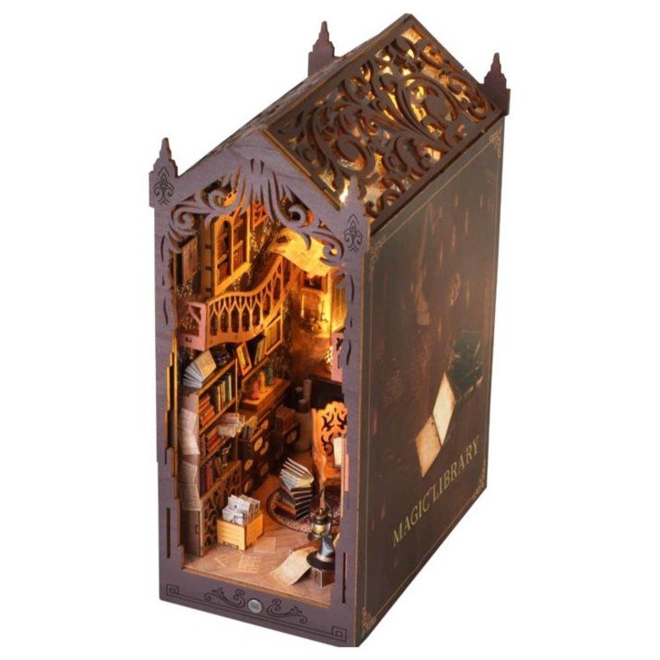Book Nook - Kit DIY a construire Maquette 3D Serre Livre - Librairie Magique Creanook - 11 x 18 x 26 cm Book Nook - Kit DIY a construire Maquette 3D Serre Livre - Librairie Magique Creanook - 11 x 18 x 26 cm