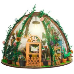 Book Nook - Kit DIY a construire Maquette 3D Serre Livre - Jolie Pergo