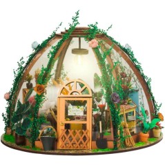 Book Nook - Kit DIY a construire Maquette 3D Serre Livre - Jolie Pergo