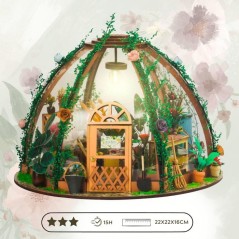 Book Nook - Kit DIY a construire Maquette 3D Serre Livre - Jolie Pergo
