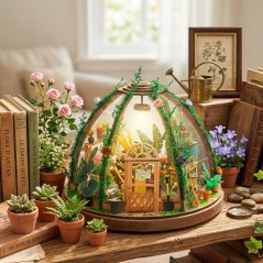 Book Nook - Kit DIY a construire Maquette 3D Serre Livre - Jolie Pergo