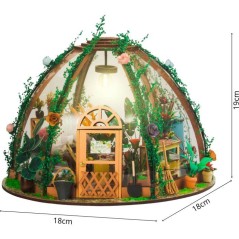 Book Nook - Kit DIY a construire Maquette 3D Serre Livre - Jolie Pergo