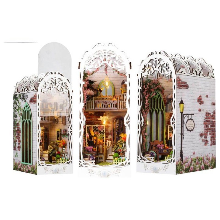 Book Nook - Kit DIY a construire Maquette 3D Serre Livre - Maison Cosy Creanook - 11 x 19 x 29 cm Book Nook - Kit DIY a construire Maquette 3D Serre Livre - Maison Cosy Creanook - 11 x 19 x 29 cm