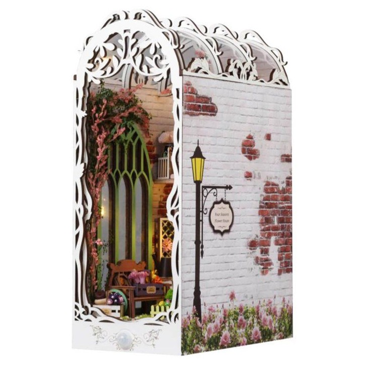 Book Nook - Kit DIY a construire Maquette 3D Serre Livre - Maison Cosy Creanook - 11 x 19 x 29 cm Book Nook - Kit DIY a construire Maquette 3D Serre Livre - Maison Cosy Creanook - 11 x 19 x 29 cm