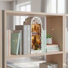 Book Nook - Kit DIY a construire Maquette 3D Serre Livre - Maison Cosy