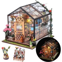 Book Nook - Kit DIY a construire Maquette 3D Serre Livre - Serre Fleur