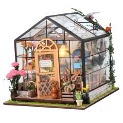 Book Nook - Kit DIY a construire Maquette 3D Serre Livre - Serre Fleur