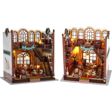 Book Nook - Kit DIY a construire Maquette 3D Serre Livre - Bibliothequ