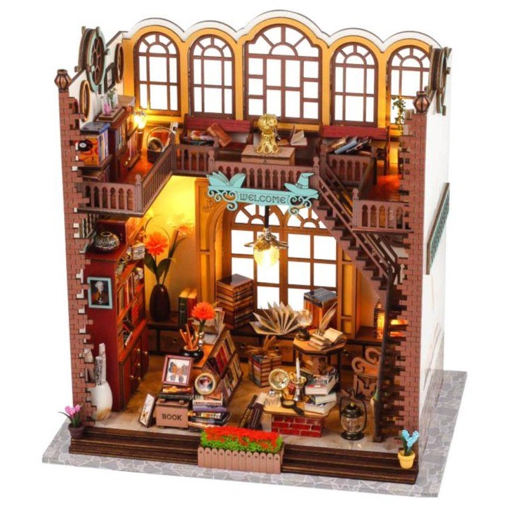 Book Nook - Kit DIY a construire Maquette 3D Serre Livre - Bibliotheque Creanook - 24 x 17 x 25 cm Book Nook - Kit DIY a construire Maquette 3D Serre Livre - Bibliotheque Creanook - 24 x 17 x 25 cm