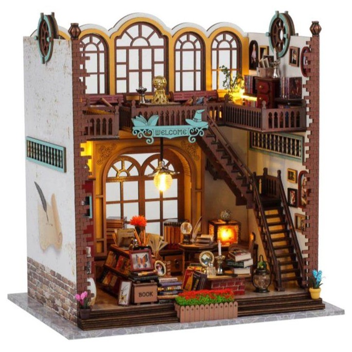 Book Nook - Kit DIY a construire Maquette 3D Serre Livre - Bibliotheque Creanook - 24 x 17 x 25 cm Book Nook - Kit DIY a construire Maquette 3D Serre Livre - Bibliotheque Creanook - 24 x 17 x 25 cm