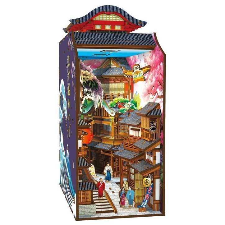 Book Nook - Kit DIY a construire Maquette 3D Serre Livre - Ruelle Japonaise Nookland - 10 x 19 x 24 cm Book Nook - Kit DIY a construire Maquette 3D Serre Livre - Ruelle Japonaise Nookland - 10 x 19 x 24 cm