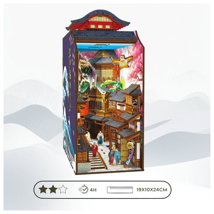 Book Nook - Kit DIY a construire Maquette 3D Serre Livre - Ruelle Japonaise Nookland - 10 x 19 x 24 cm Book Nook - Kit DIY a construire Maquette 3D Serre Livre - Ruelle Japonaise Nookland - 10 x 19 x 24 cm
