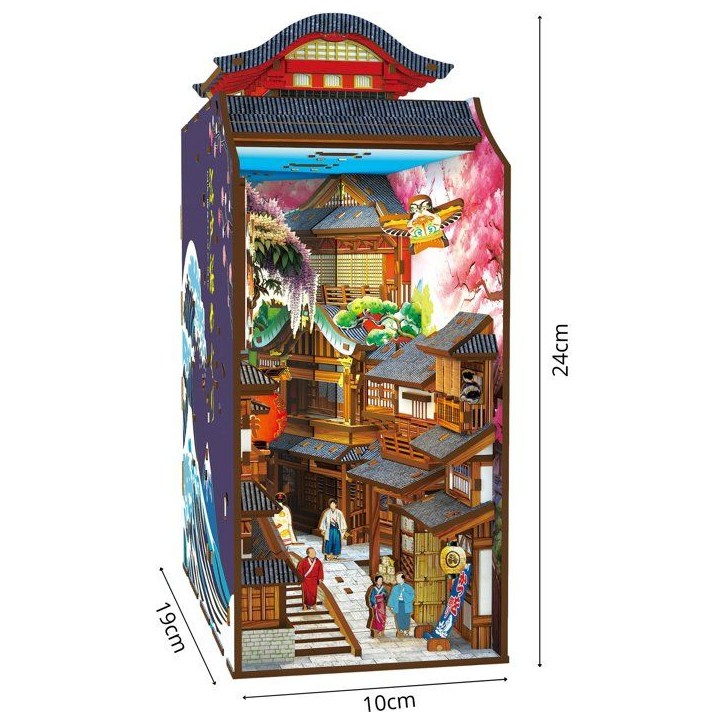 Book Nook - Kit DIY a construire Maquette 3D Serre Livre - Ruelle Japonaise Nookland - 10 x 19 x 24 cm Book Nook - Kit DIY a construire Maquette 3D Serre Livre - Ruelle Japonaise Nookland - 10 x 19 x 24 cm