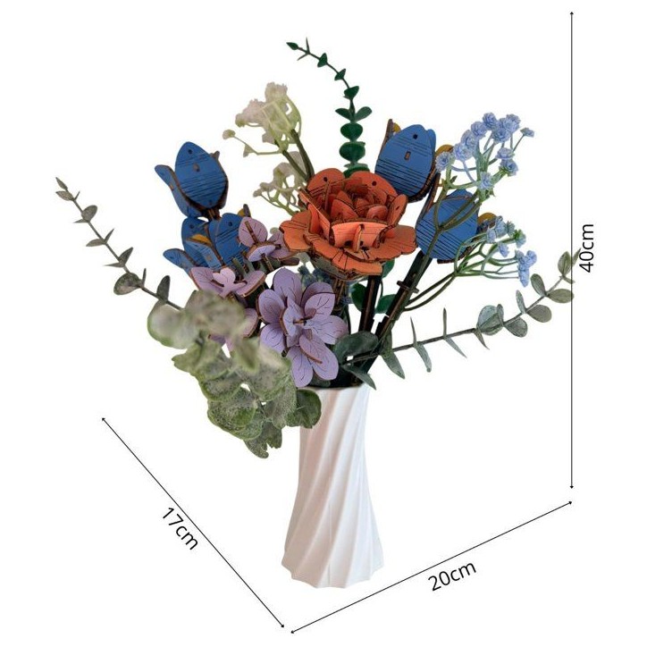 Book Nook - Kit DIY a construire Maquette 3D Serre Livre - Petit bouquet Green Nook - 20 x 18 x 30 cm Book Nook - Kit DIY a construire Maquette 3D Serre Livre - Petit bouquet Green Nook - 20 x 18 x 30 cm