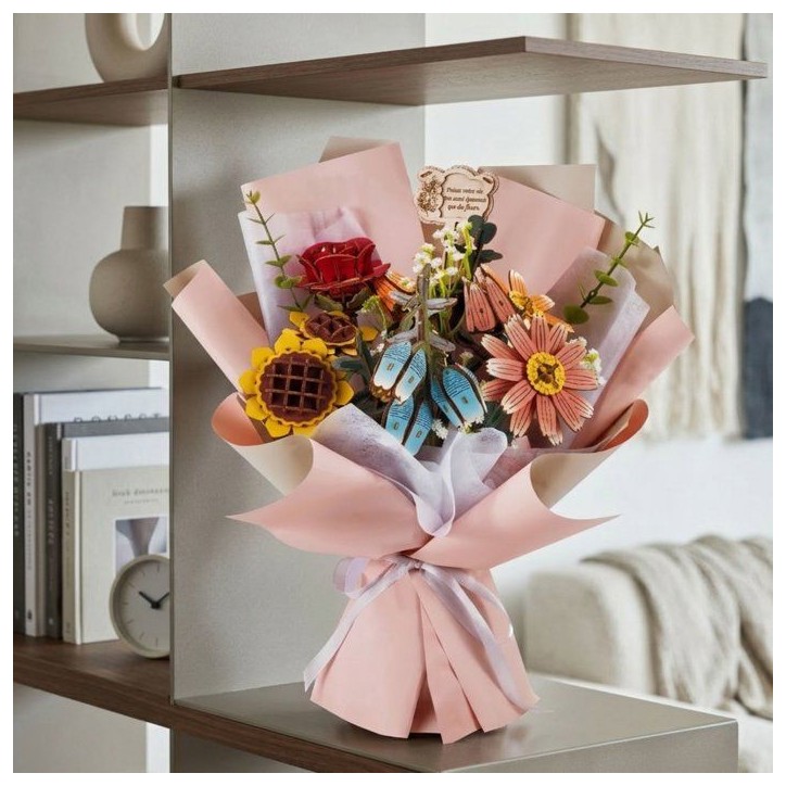 Book Nook - Kit DIY a construire Maquette 3D Serre Livre - Gros bouquet Green Nook - 25 x 22 x 32 cm Book Nook - Kit DIY a construire Maquette 3D Serre Livre - Gros bouquet Green Nook - 25 x 22 x 32 cm