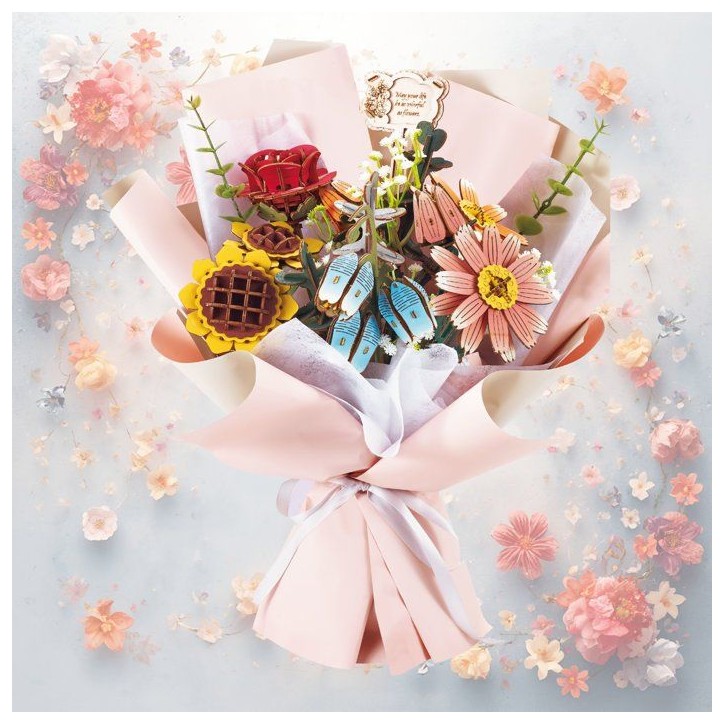 Book Nook - Kit DIY a construire Maquette 3D Serre Livre - Gros bouquet Green Nook - 25 x 22 x 32 cm Book Nook - Kit DIY a construire Maquette 3D Serre Livre - Gros bouquet Green Nook - 25 x 22 x 32 cm