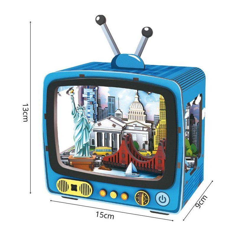 Book Nook - Kit DIY a construire Maquette 3D Serre Livre - TV New York
