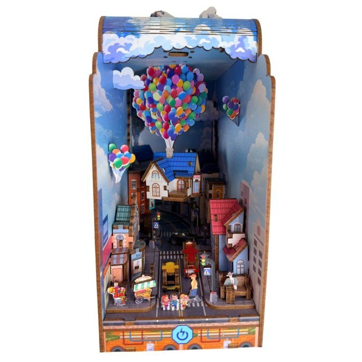 Book Nook - Kit DIY a construire Maquette 3D Serre Livre - Maison volante Nookland - 10 x 19 x 24 cm Book Nook - Kit DIY a construire Maquette 3D Serre Livre - Maison volante Nookland - 10 x 19 x 24 cm