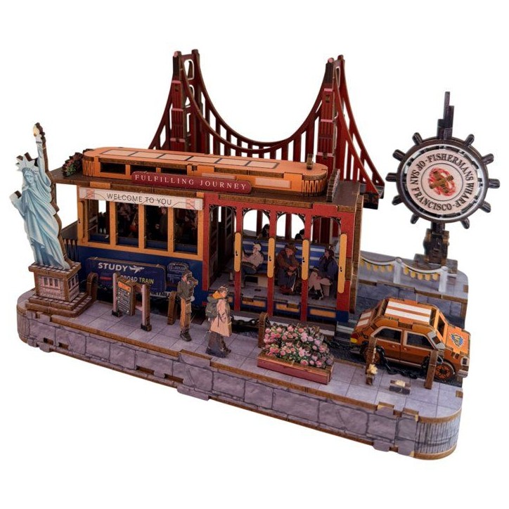 Book Nook - Kit DIY a construire Maquette 3D Serre Livre - Rue de New York Nookland - 22 x 14 x 14 cm Book Nook - Kit DIY a construire Maquette 3D Serre Livre - Rue de New York Nookland - 22 x 14 x 14 cm