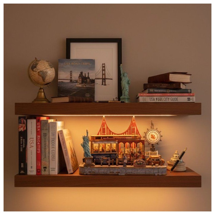 Book Nook - Kit DIY a construire Maquette 3D Serre Livre - Rue de New York Nookland - 22 x 14 x 14 cm Book Nook - Kit DIY a construire Maquette 3D Serre Livre - Rue de New York Nookland - 22 x 14 x 14 cm