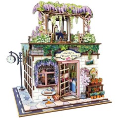 Book Nook - Kit DIY a construire Maquette 3D Serre Livre - Flower shop