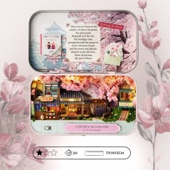 Book Nook - Kit DIY a construire Maquette 3D Serre Livre - Sakura Box