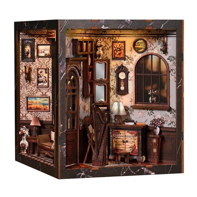 Book Nook - Kit DIY a construire Maquette 3D Serre Livre - Cube Nook N