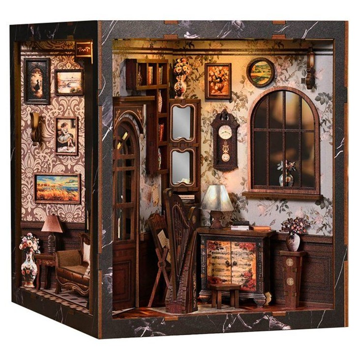 Book Nook - Kit DIY a construire Maquette 3D Serre Livre - Cube Nook Nookland Book Nook - Kit DIY a construire Maquette 3D Serre Livre - Cube Nook Nookland