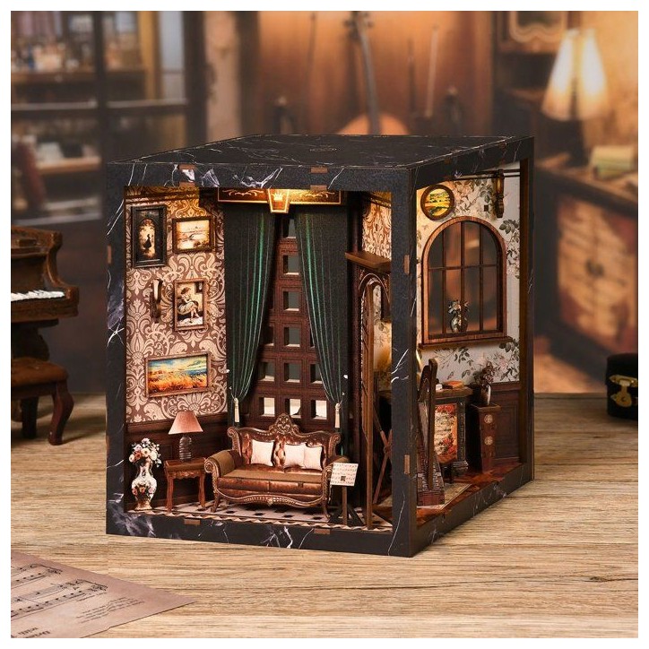 Book Nook - Kit DIY a construire Maquette 3D Serre Livre - Cube Nook Nookland Book Nook - Kit DIY a construire Maquette 3D Serre Livre - Cube Nook Nookland