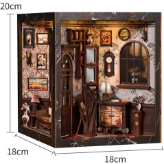 Book Nook - Kit DIY a construire Maquette 3D Serre Livre - Cube Nook N