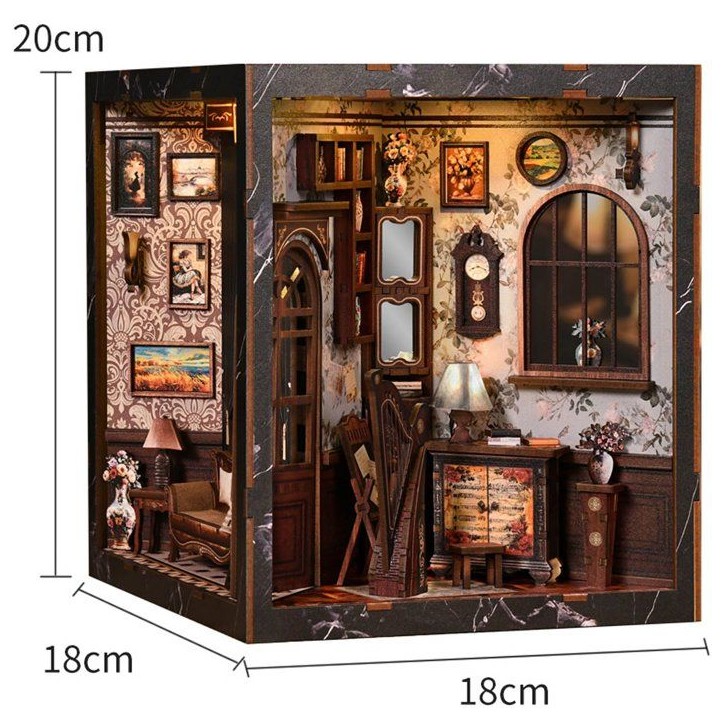 Book Nook - Kit DIY a construire Maquette 3D Serre Livre - Cube Nook Nookland Book Nook - Kit DIY a construire Maquette 3D Serre Livre - Cube Nook Nookland